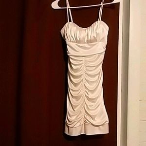 White mini cocktail dress